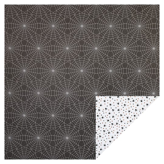 24 Pack: Halloween Spiders Double-Sided Paper by Recollections™, 12" x 12"